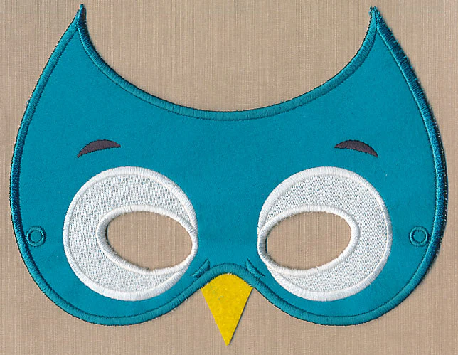 Woodland Owl Mask - Large (In-the-Hoop) - Image 4