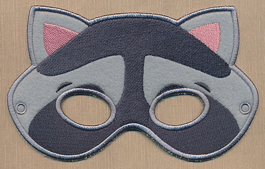 Woodland Raccoon Mask - Large (In-the-Hoop) - Image 2