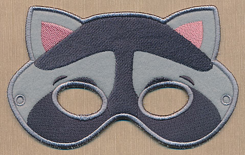 Woodland Raccoon Mask - Large (In-the-Hoop) - Image 3