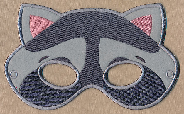 Woodland Raccoon Mask - Large (In-the-Hoop) - Image 4