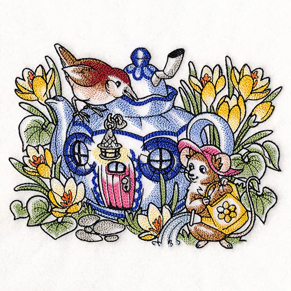 Woodland Teapot Mouse Cottage - Image 5