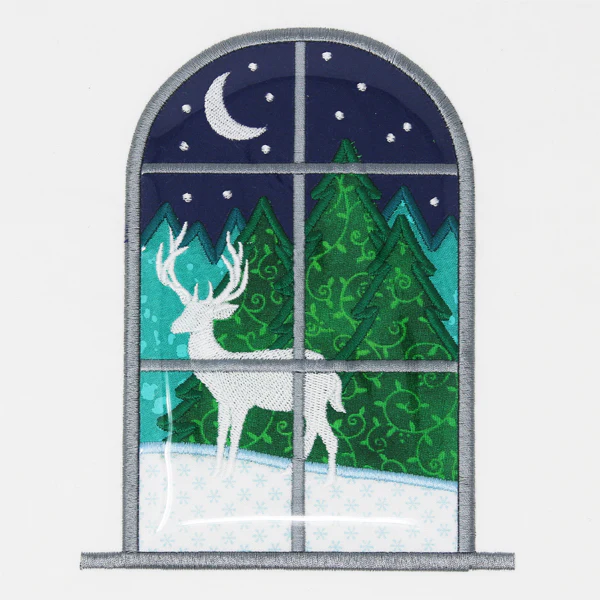 Woodland Window Scene (Vinyl Applique) - Image 3