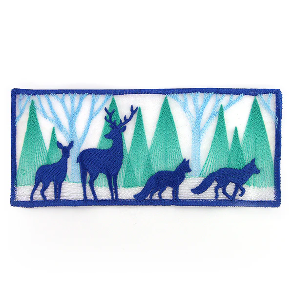 Woodland Winter Scene Votive Wrap (Organza) - Image 4