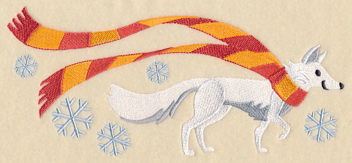Wrapped Up in Winter Arctic Fox - Image 2