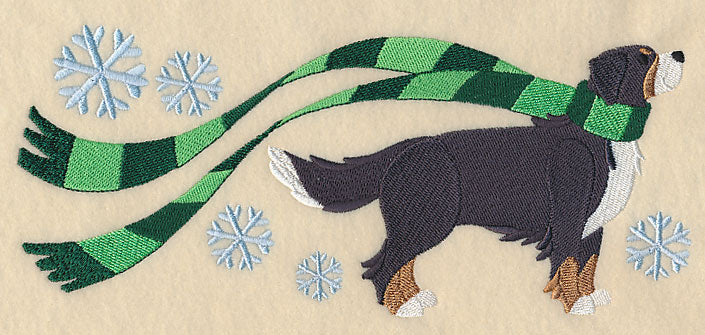 Wrapped Up In Winter Bernese Mountain Dog - Image 2