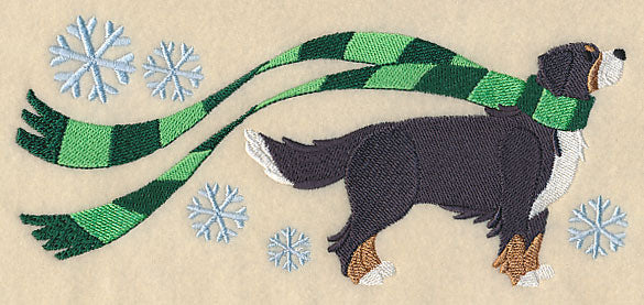 Wrapped Up In Winter Bernese Mountain Dog - Image 3