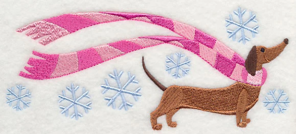 Wrapped Up in Winter Dachshund - Image 3