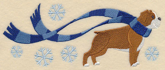 Wrapped Up In Winter English Bulldog - Image 3