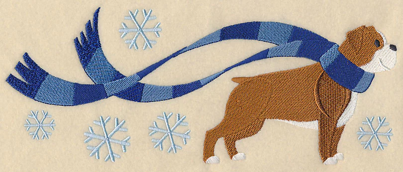 Wrapped Up In Winter English Bulldog - Image 5