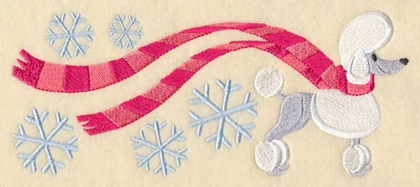 Wrapped Up in Winter Poodle - Image 3