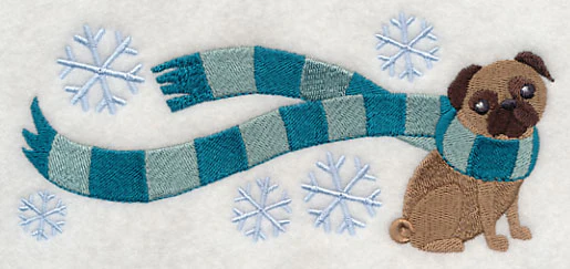 Wrapped Up in Winter Pug - Image 4