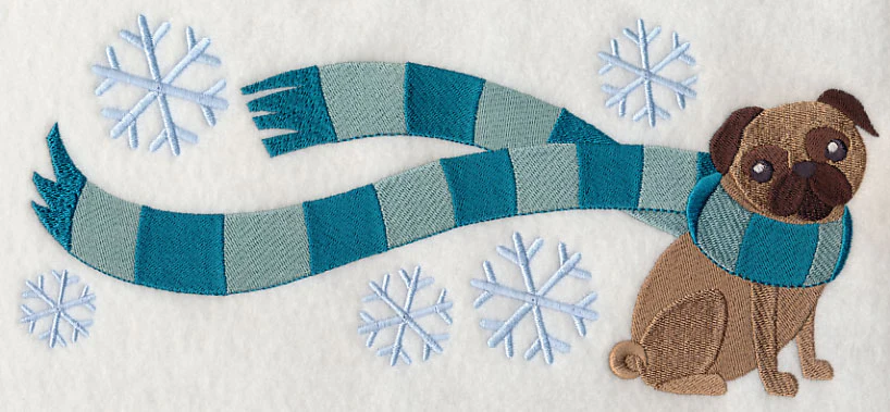 Wrapped Up in Winter Pug - Image 5