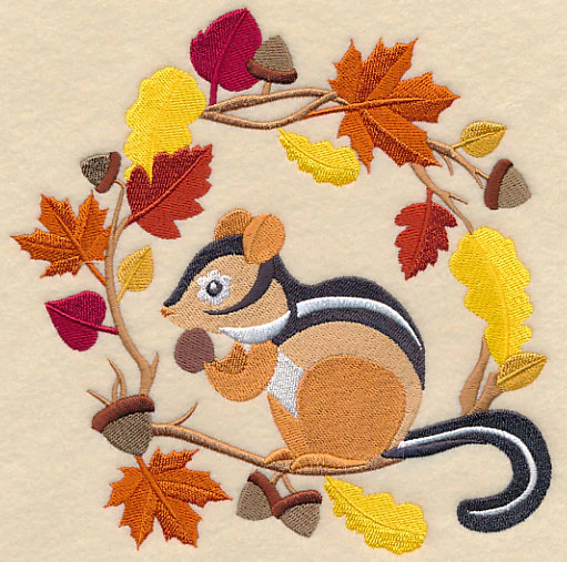 Wreathed in Autumn Chipmunk - Image 2