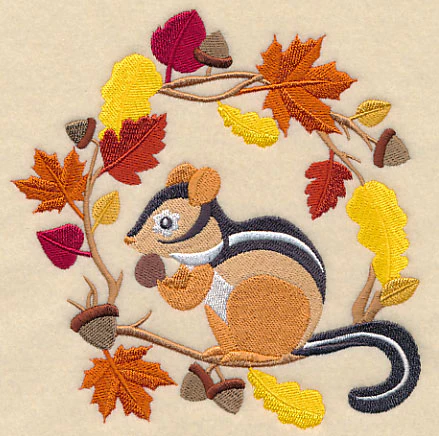 Wreathed in Autumn Chipmunk - Image 3