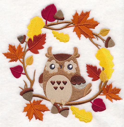 Wreathed in Autumn Owl - Image 2