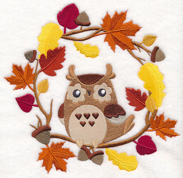 Wreathed in Autumn Owl - Image 6