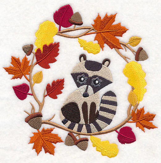 Wreathed in Autumn Raccoon - Image 2