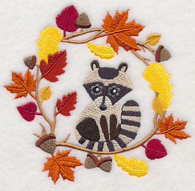 Wreathed in Autumn Raccoon - Image 4