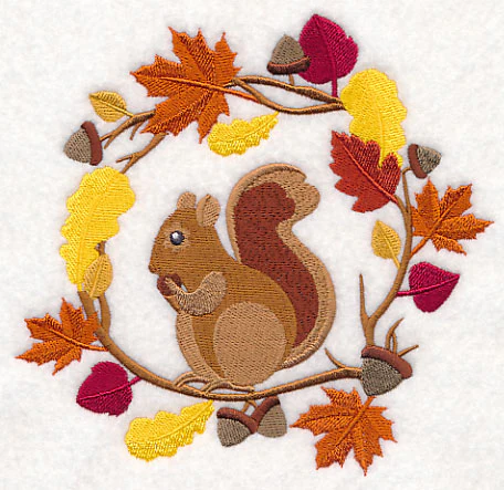 Wreathed in Autumn Squirrel - Image 3