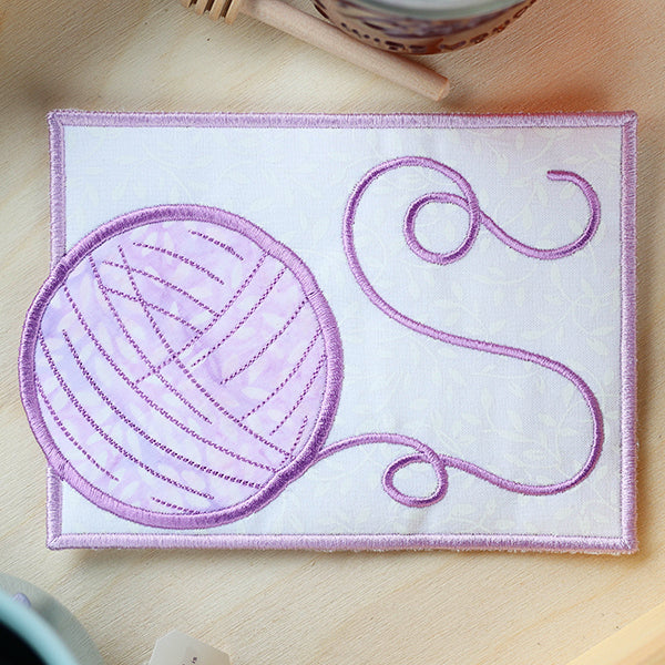 Yarn Ball Mug Rug (In-the-Hoop) - Image 5
