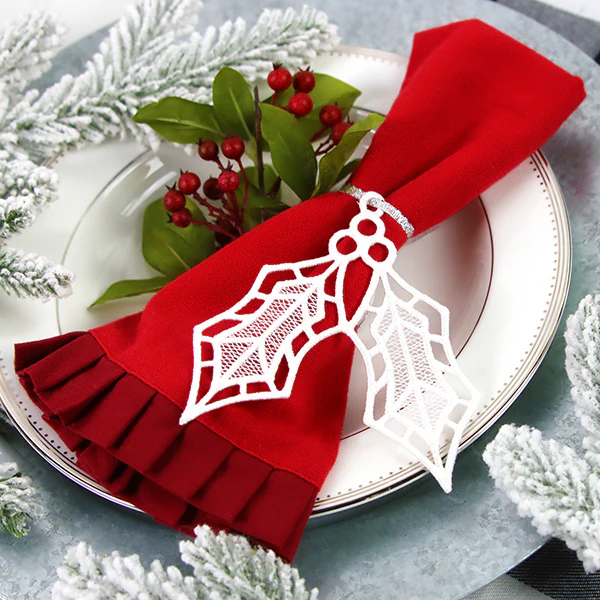 Yuletide Treasures - Holly (Lace) - Image 11
